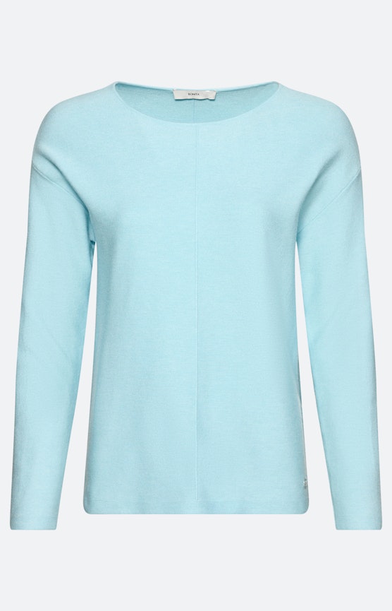 Strukturierter Pullover, hellblau
