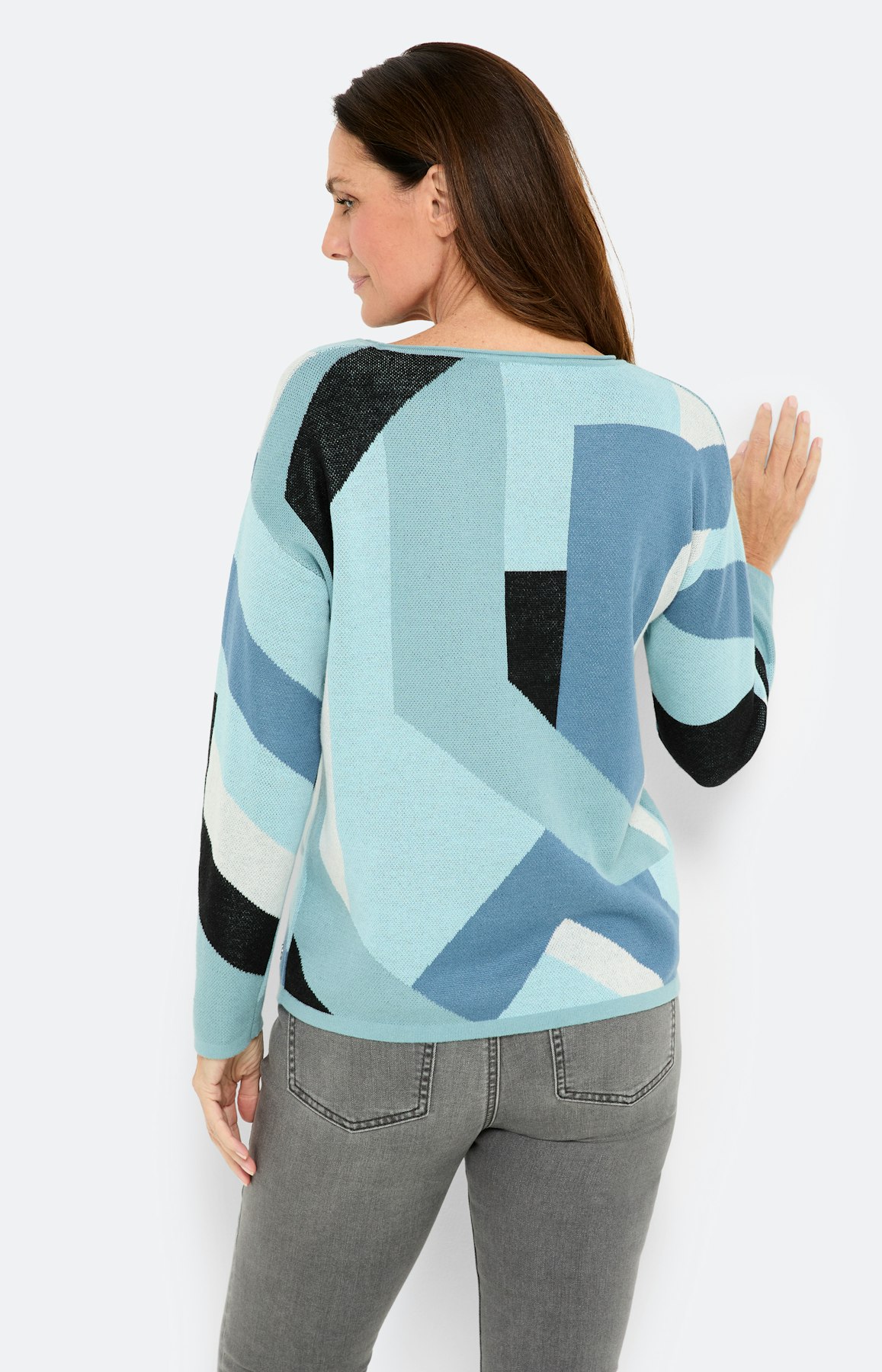 Jacquardtrui, lichtblauw