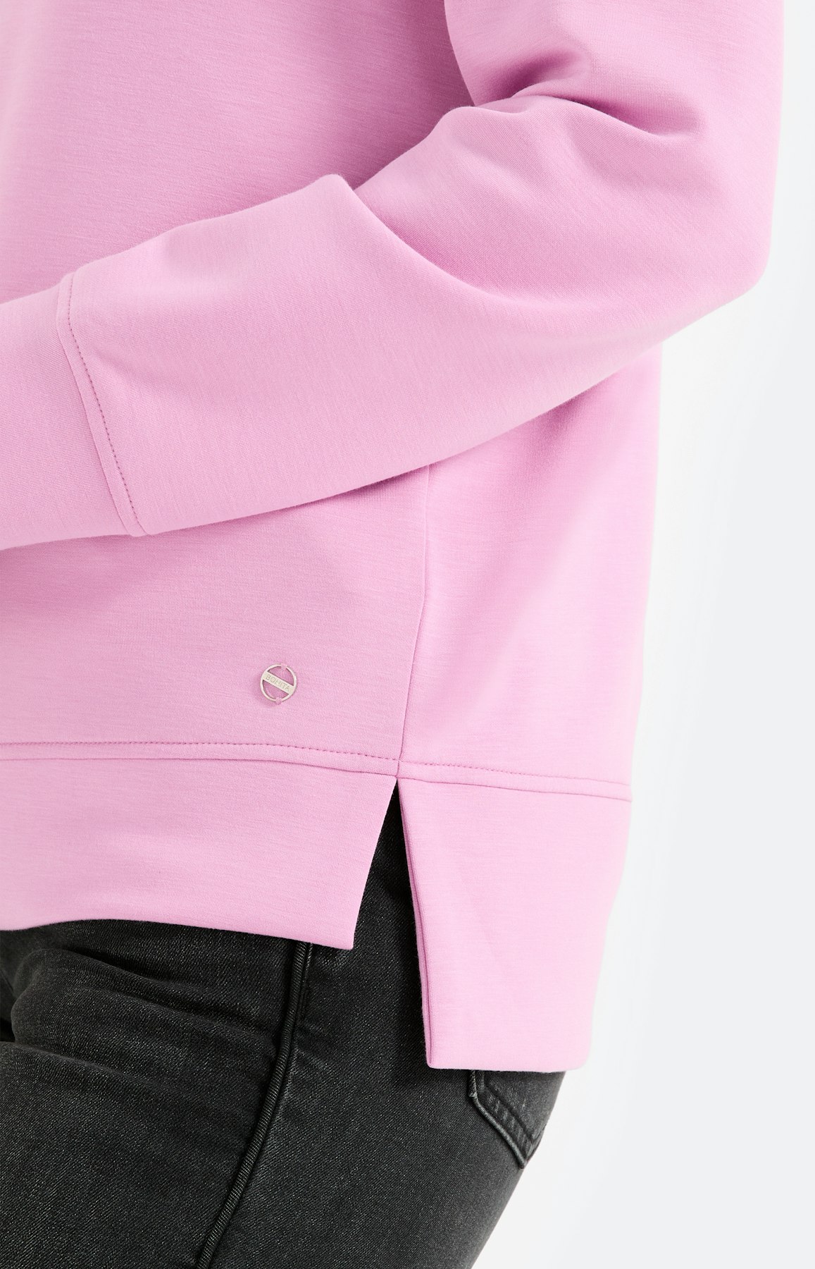 Sweatshirt met capuchon, roze