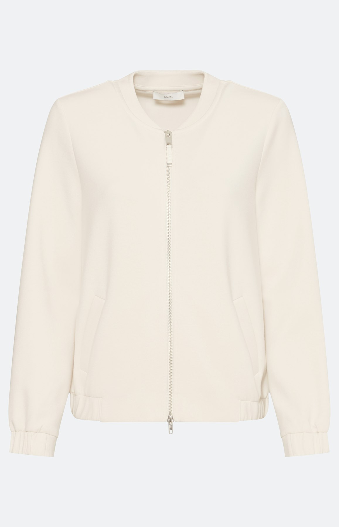 Sweatvest in blousonstijl, beige