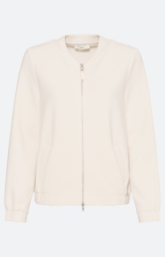 Sweatjacke im Blouson-Stil, beige
