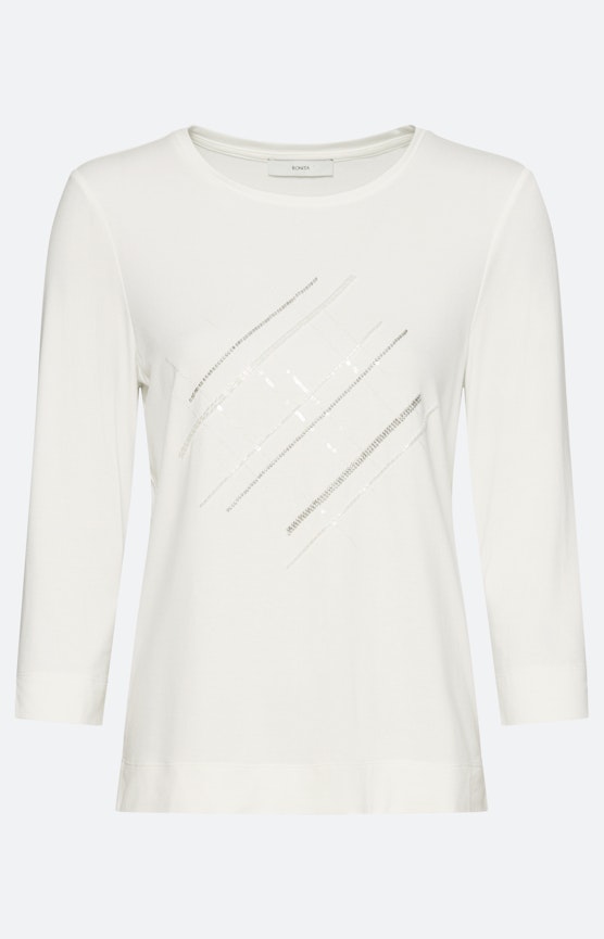 Shirt mit Verzierungen, weiß
