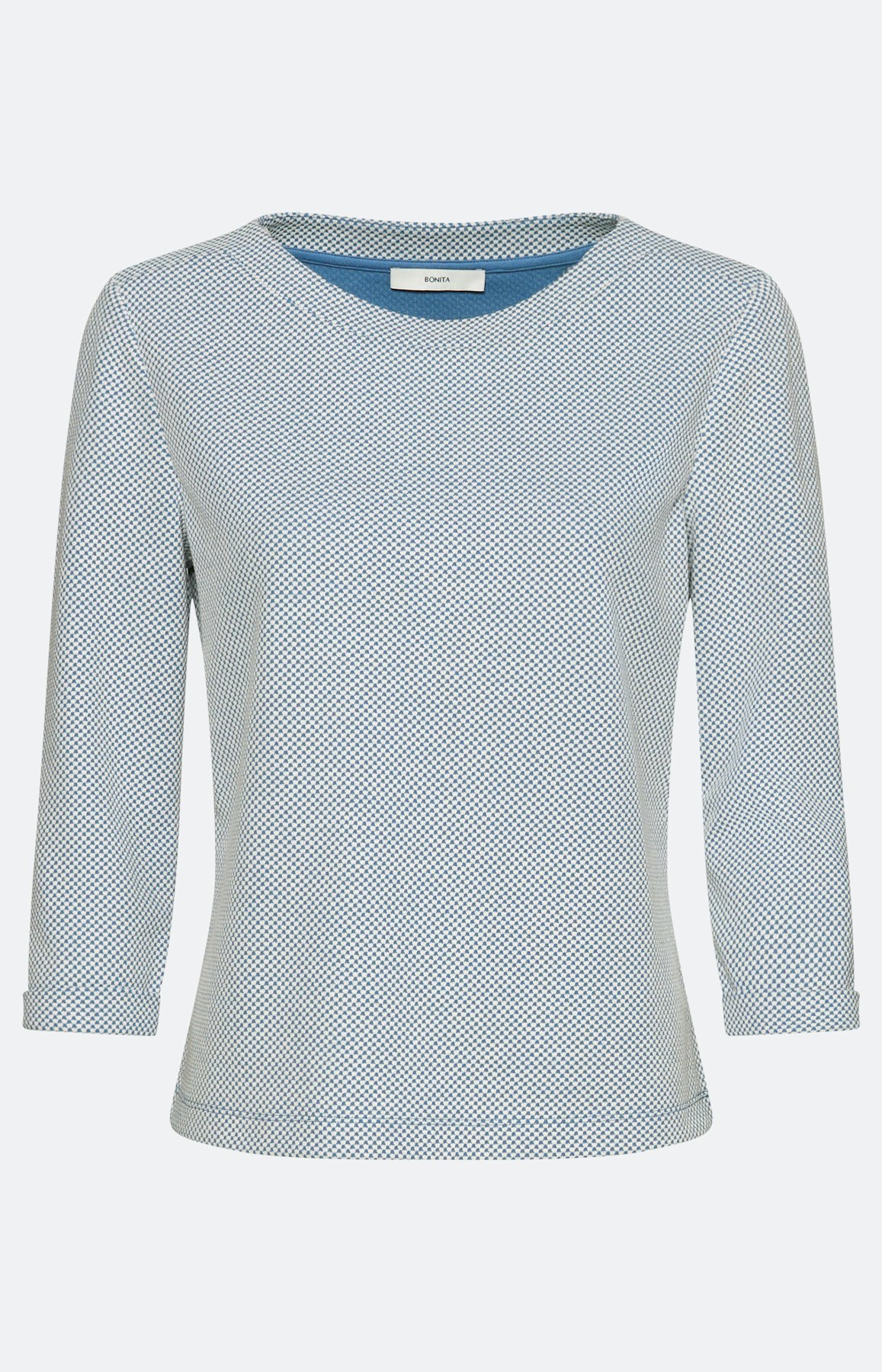 Gestructureerd sweatshirt, blauwgrijs
