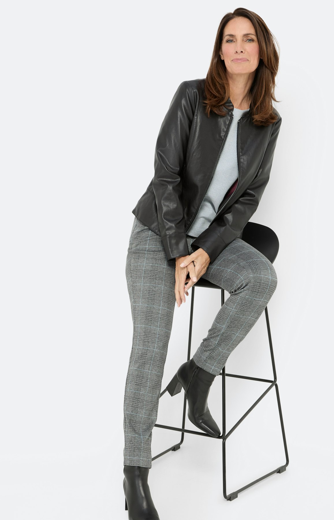 Gestructureerd sweatshirt, blauwgrijs