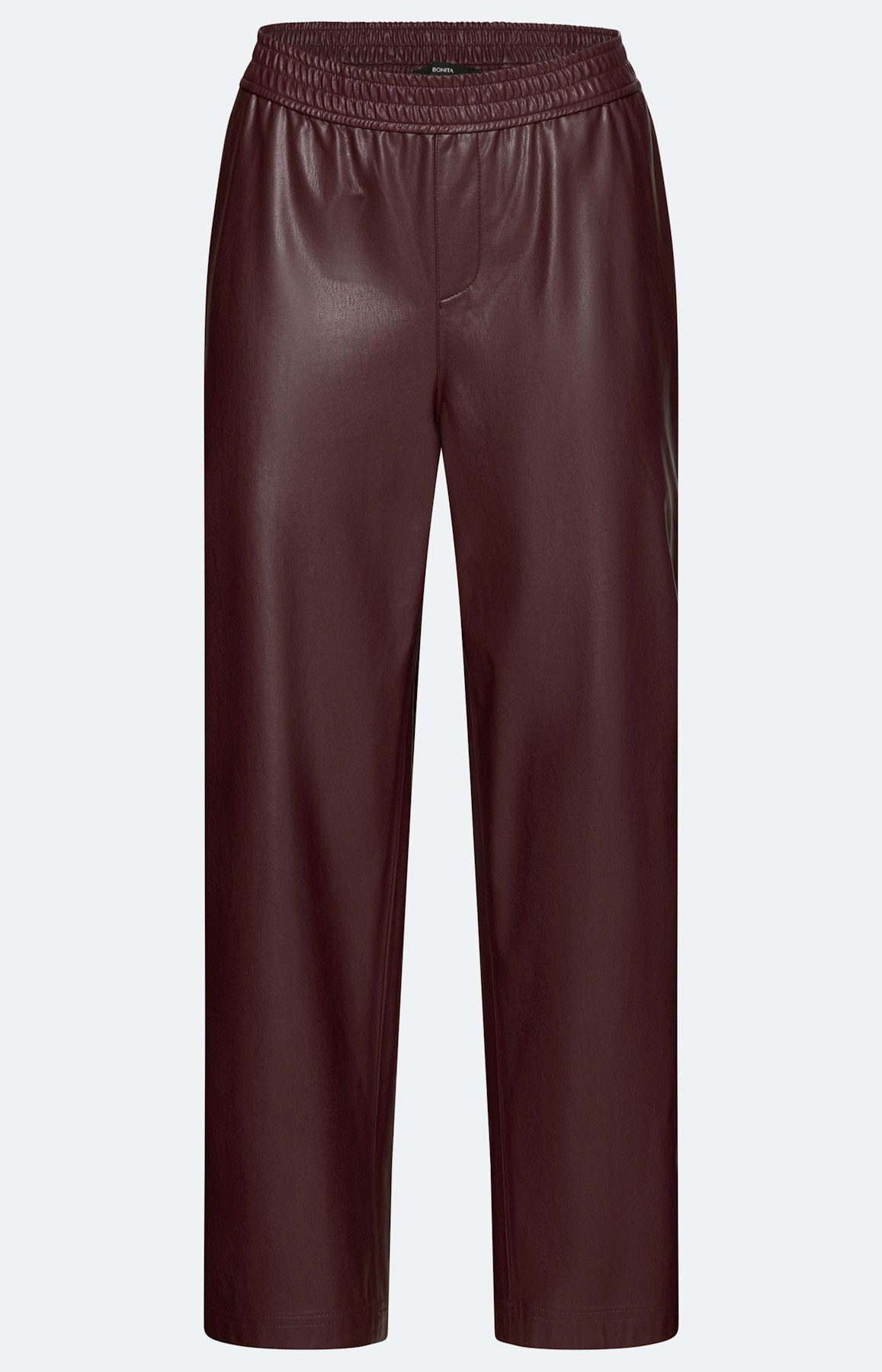 Culotte in leerlook, bourgondië