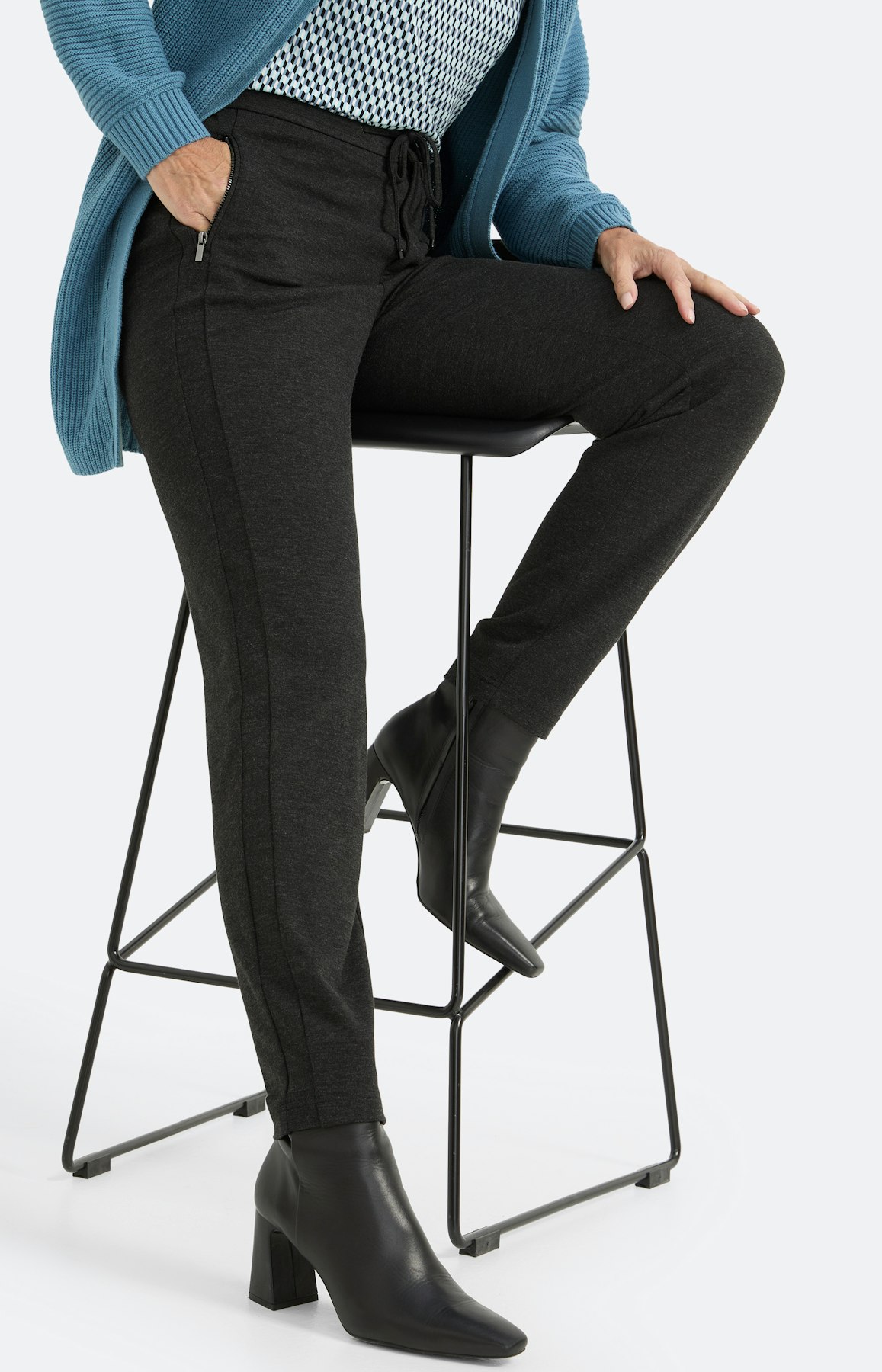 Jogger met ritszakken 30 inch, antra