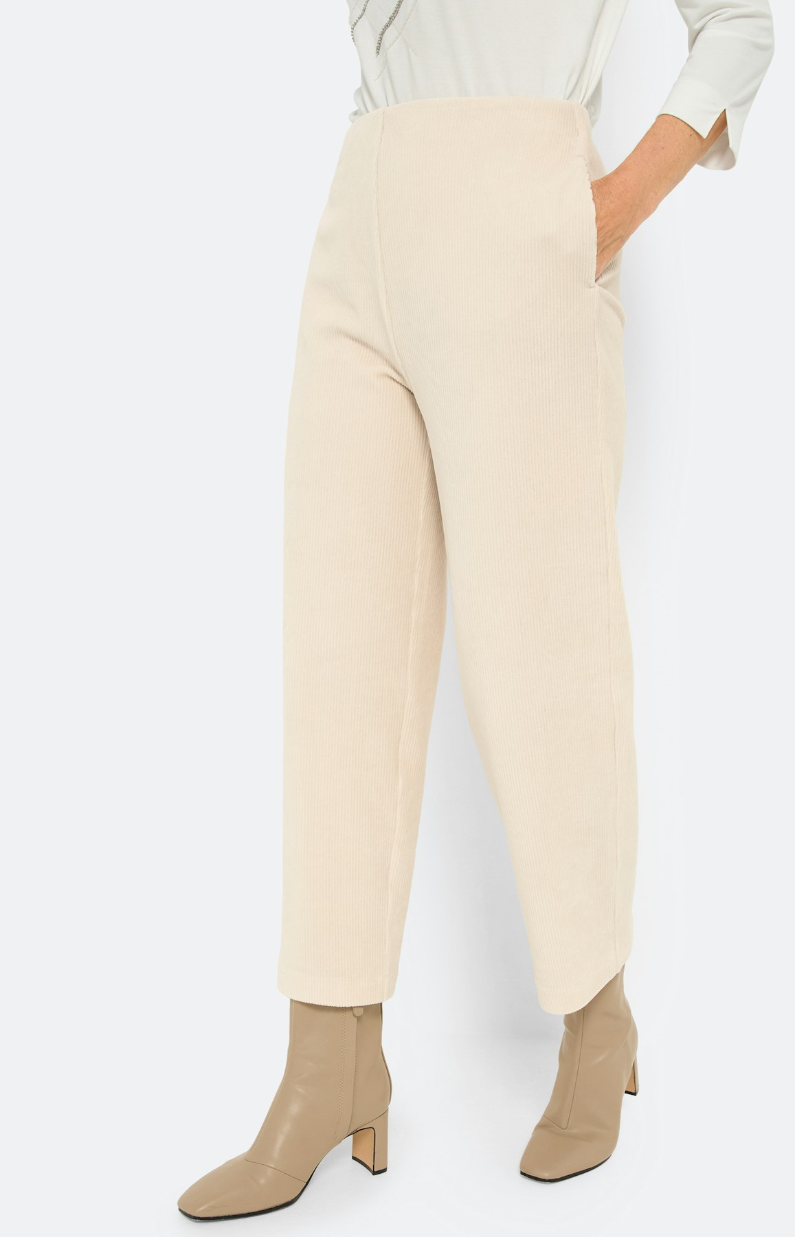 Culotte van cord, beige