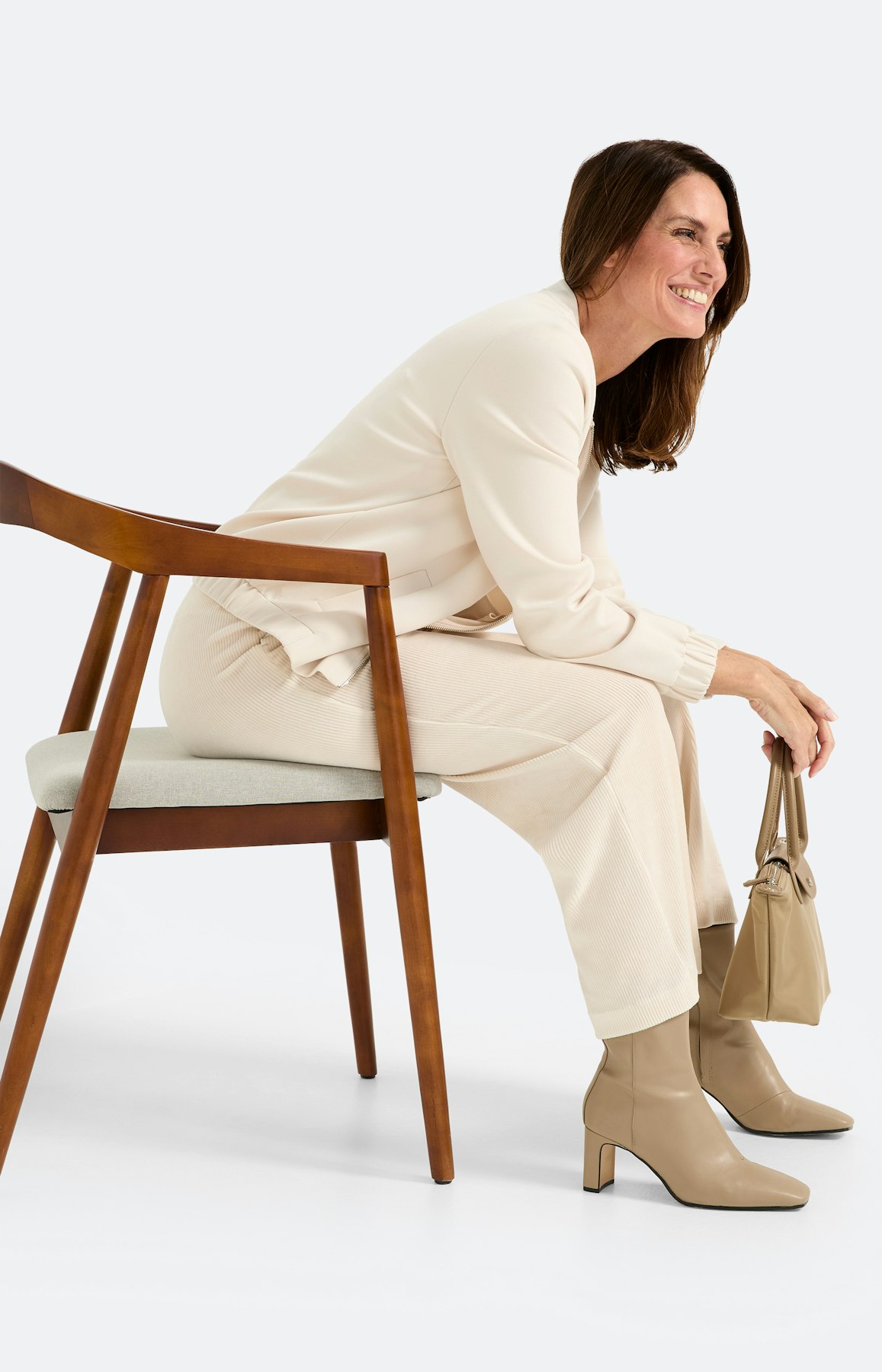 Culotte van cord, beige