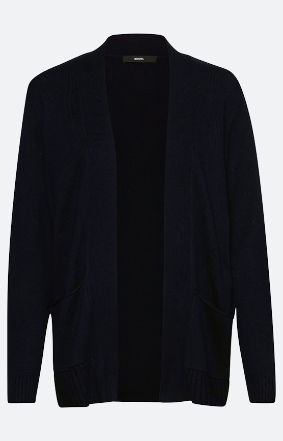 Offener Cardigan, marine