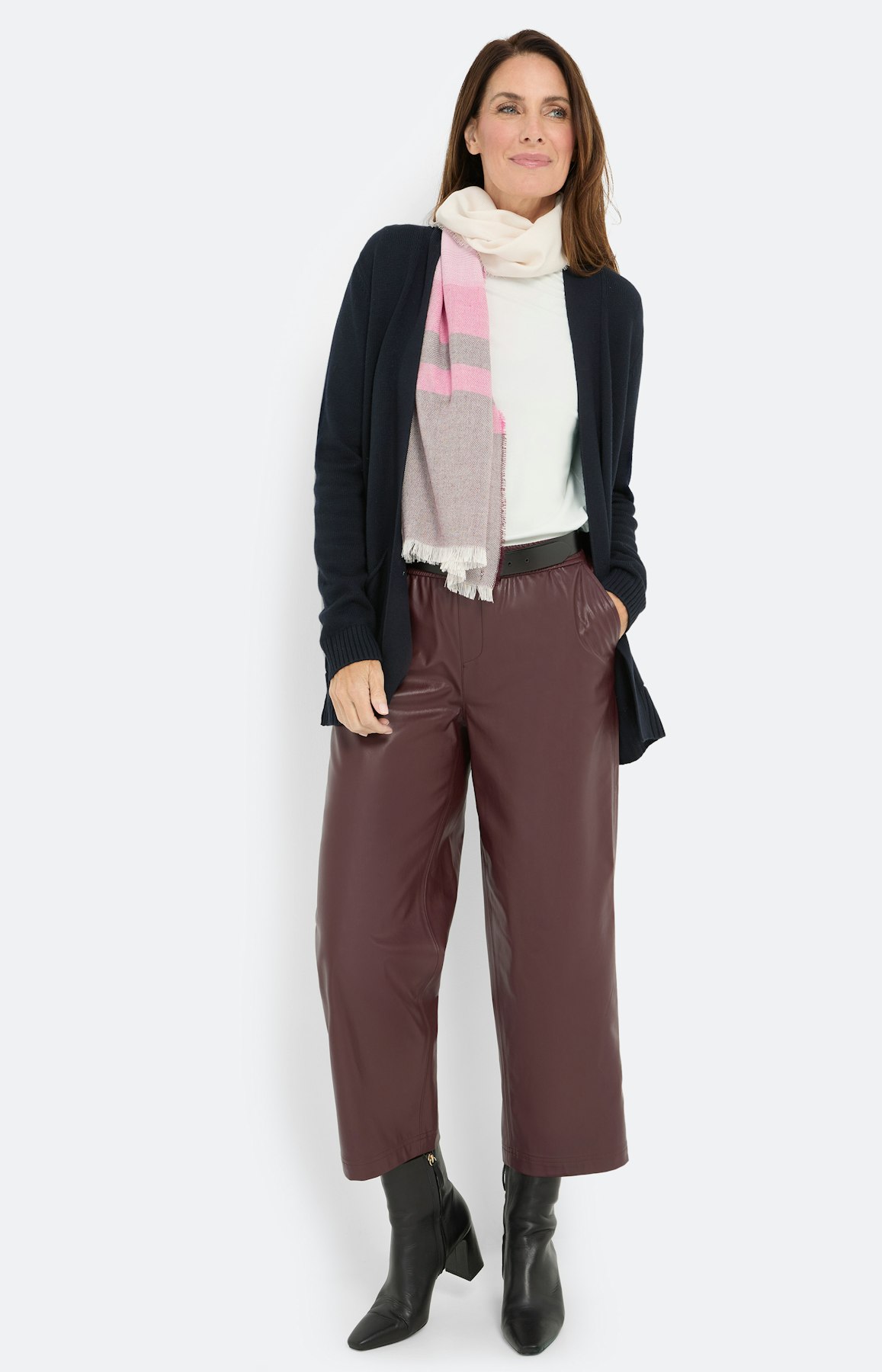 Cardigan zonder sluiting, marine