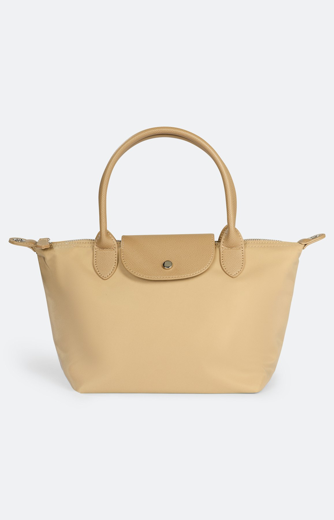 Handtas met schouderriem, beige