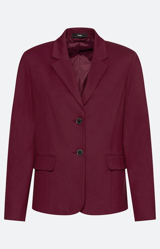 Blazer met reverskraag, bourgondië