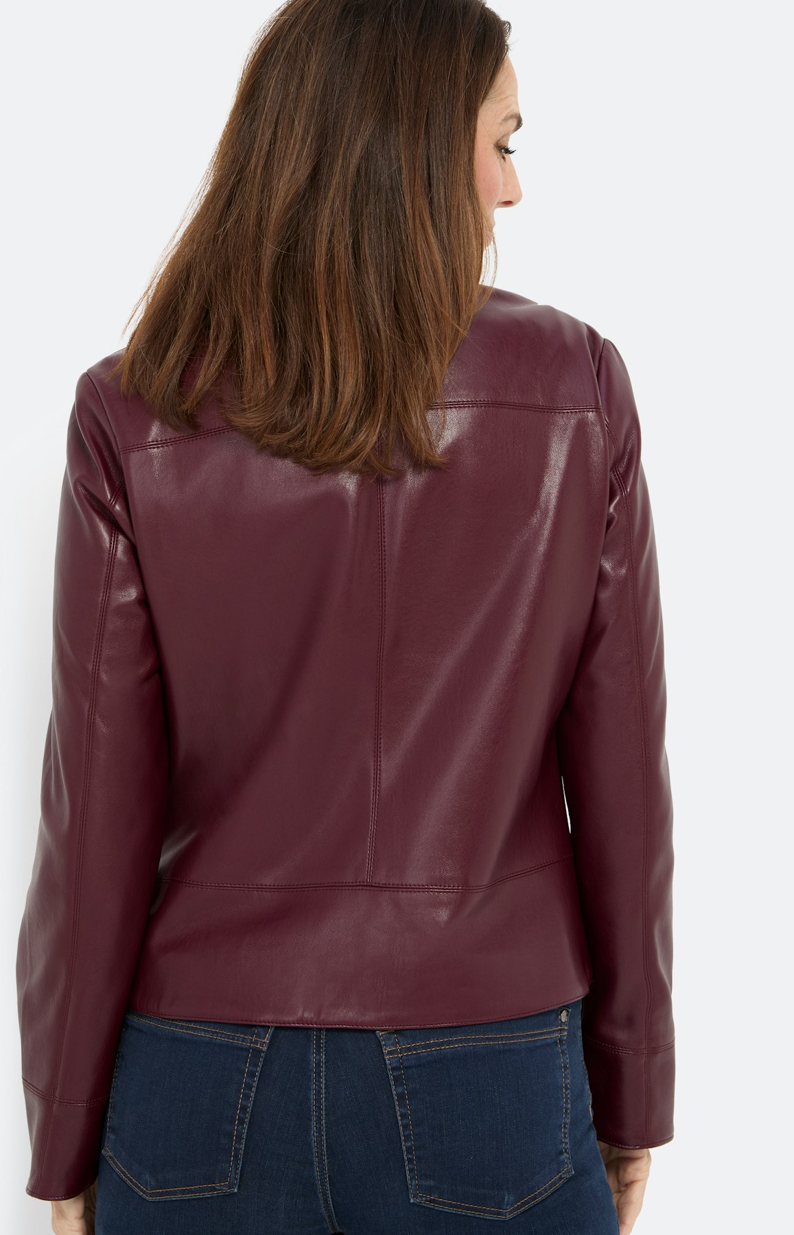 Imitatieleren jack, bourgondië