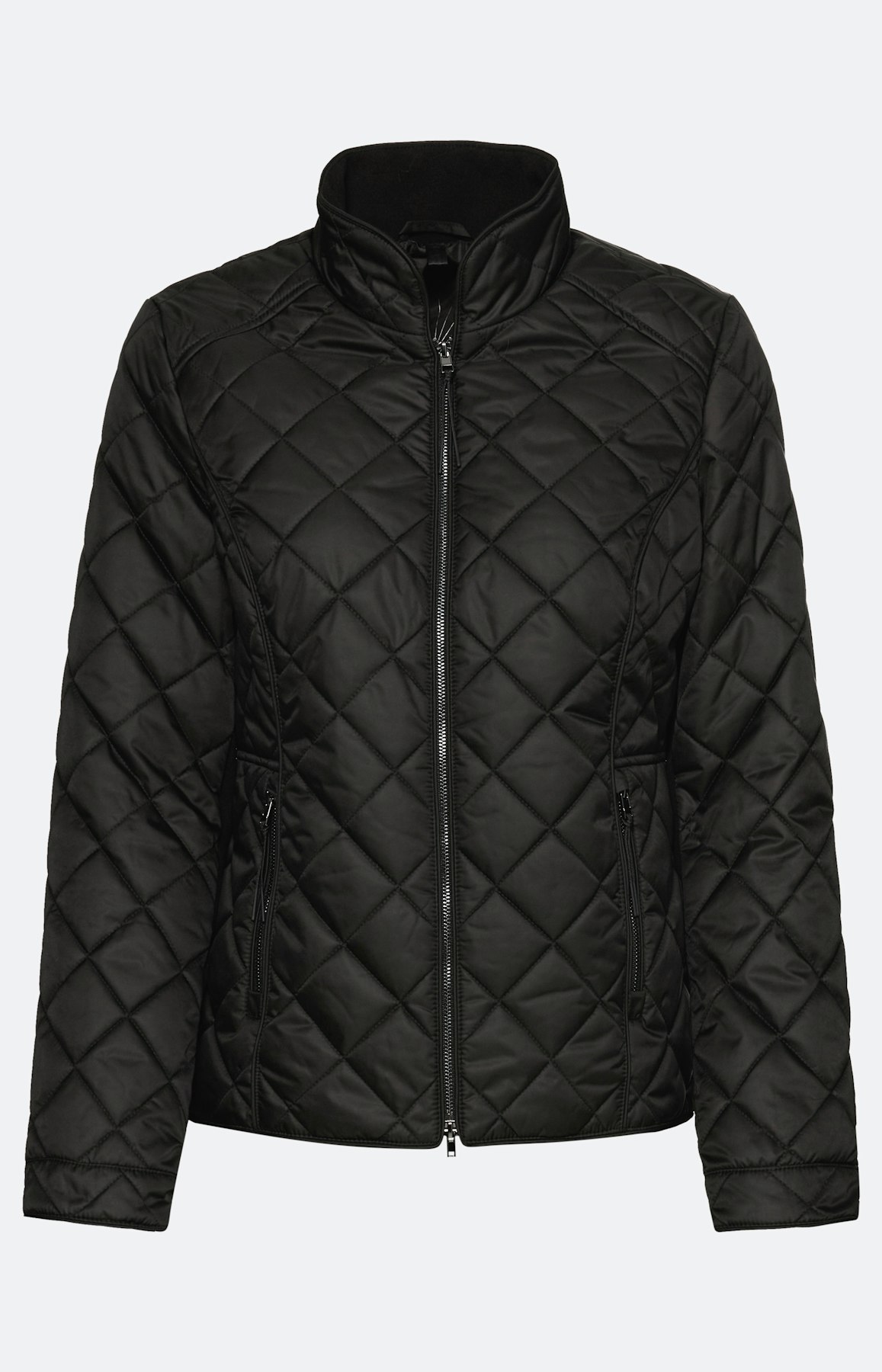 Gewatteerde jas, zwart