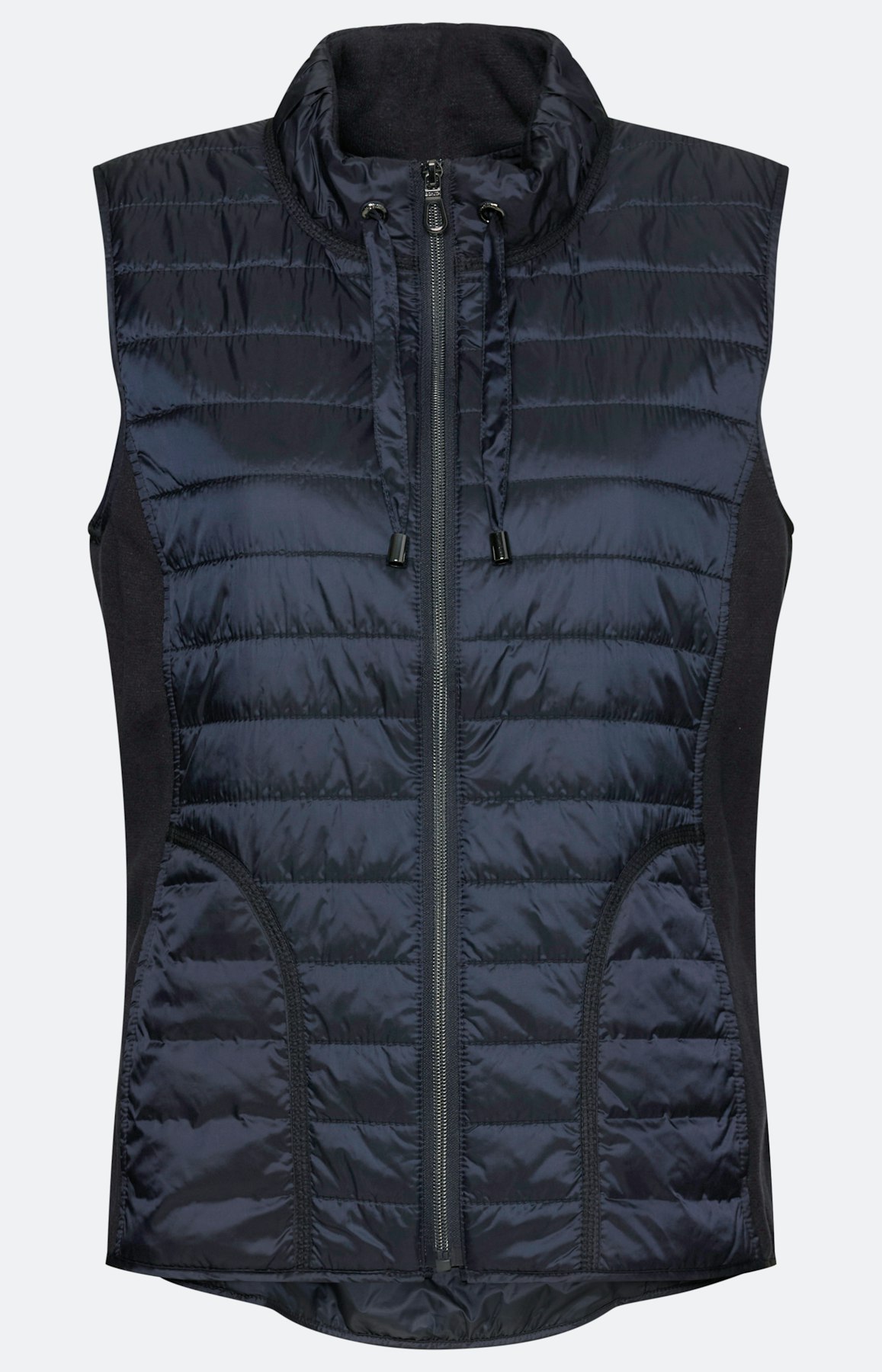 Bodywarmer in materialenmix, marine