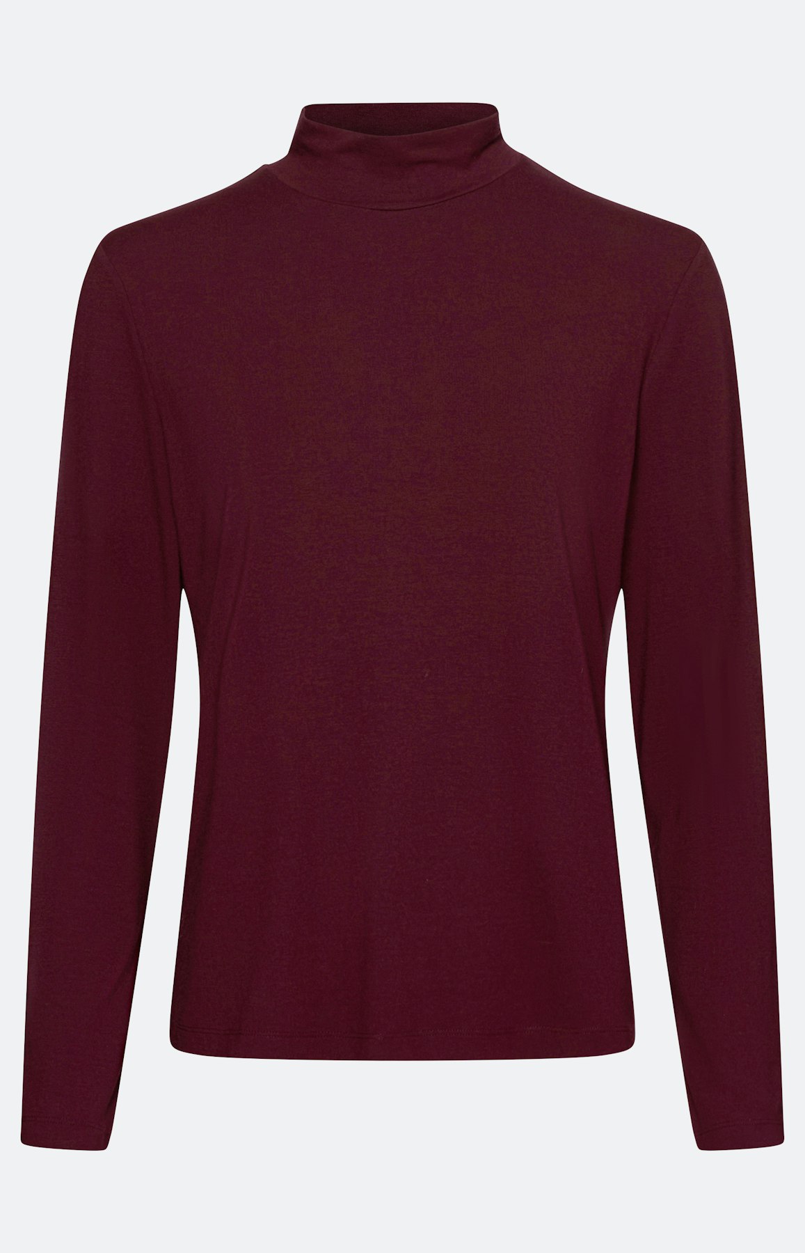 Shirt met lange mouwen, bourgondië