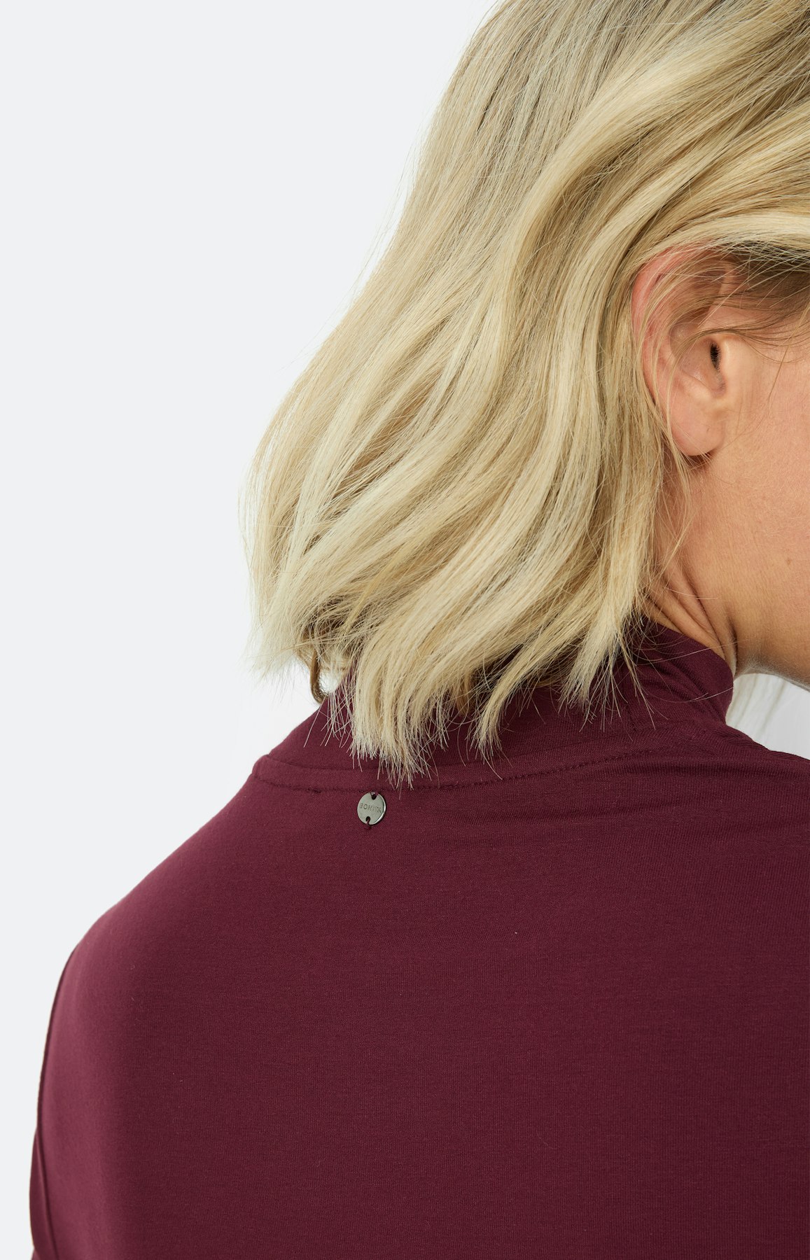 Shirt met lange mouwen, bourgondië