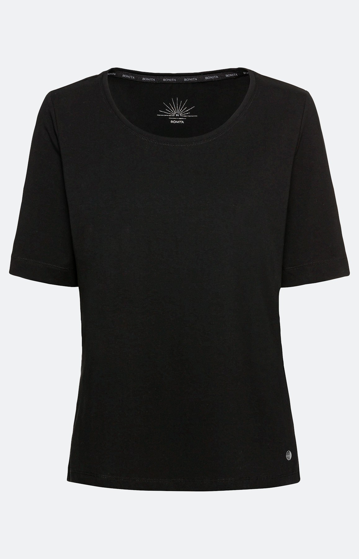 Basic T-shirt bio cotton, zwart