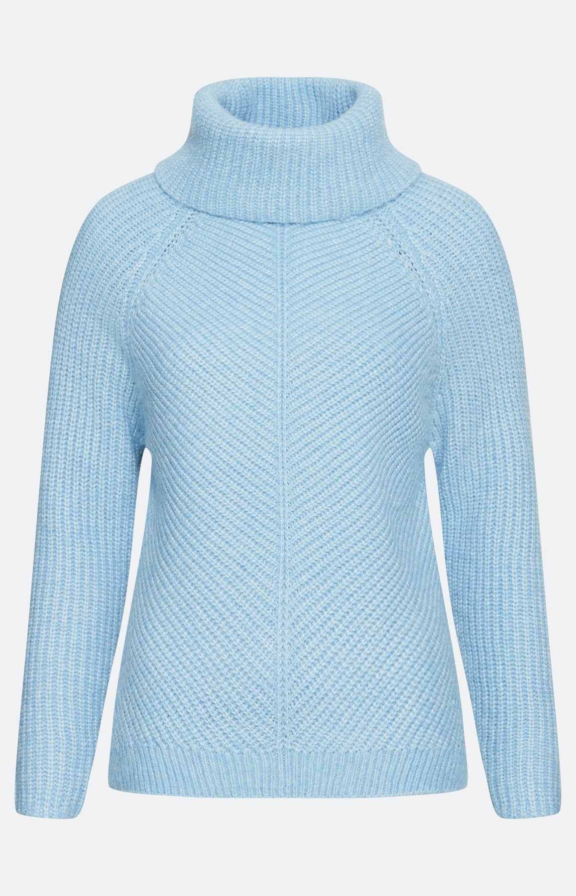 Trui met losse kraag, lichtblauw