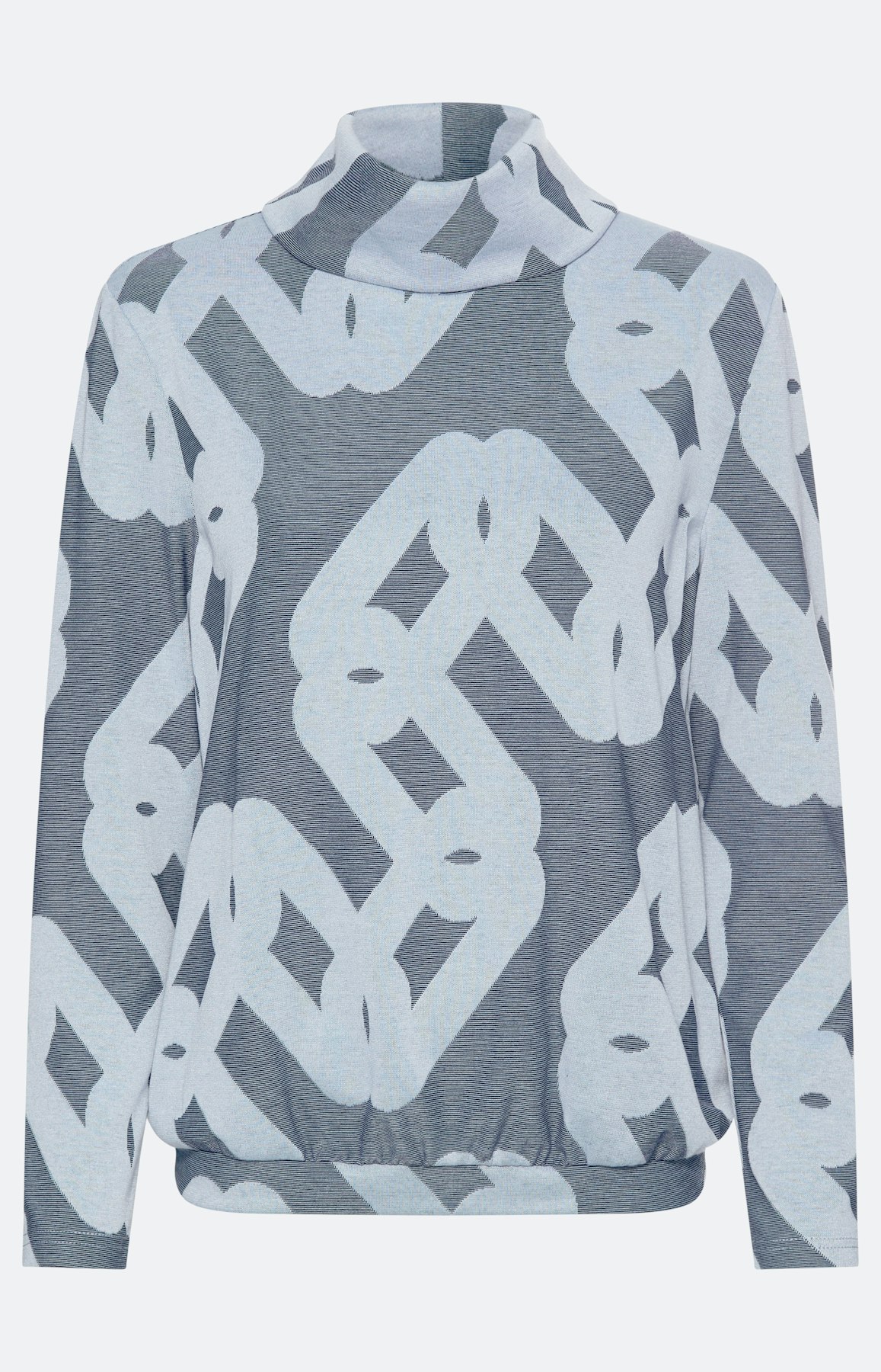 Shirt met lange mouwen en col, marine