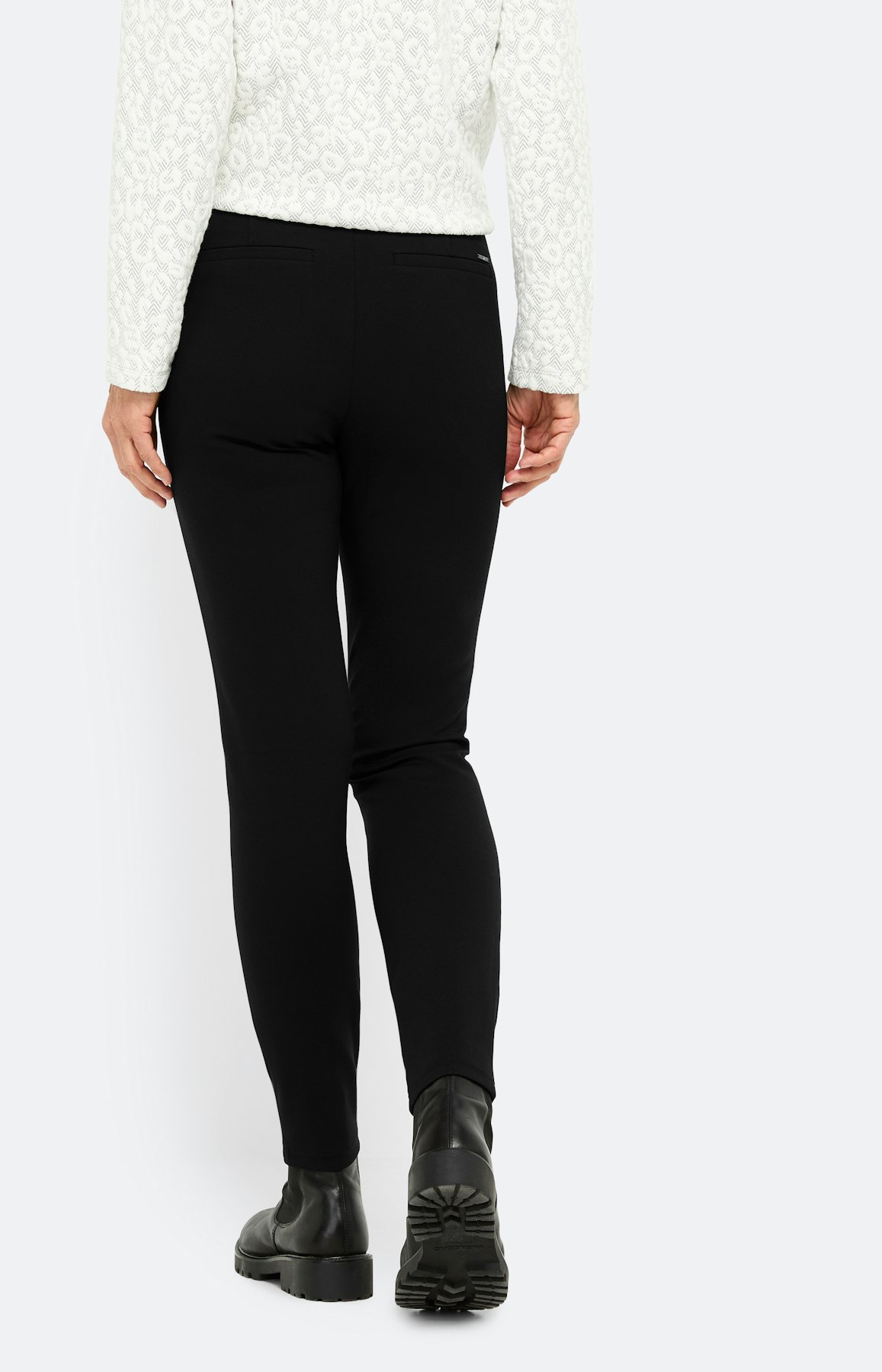 Broek met tunnelkoord 30 inch, zwart