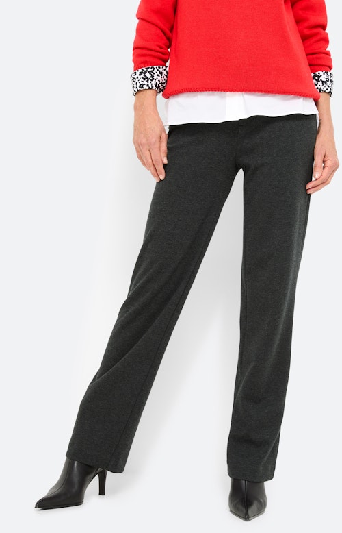Marlene-broek 32 inch, antraciet