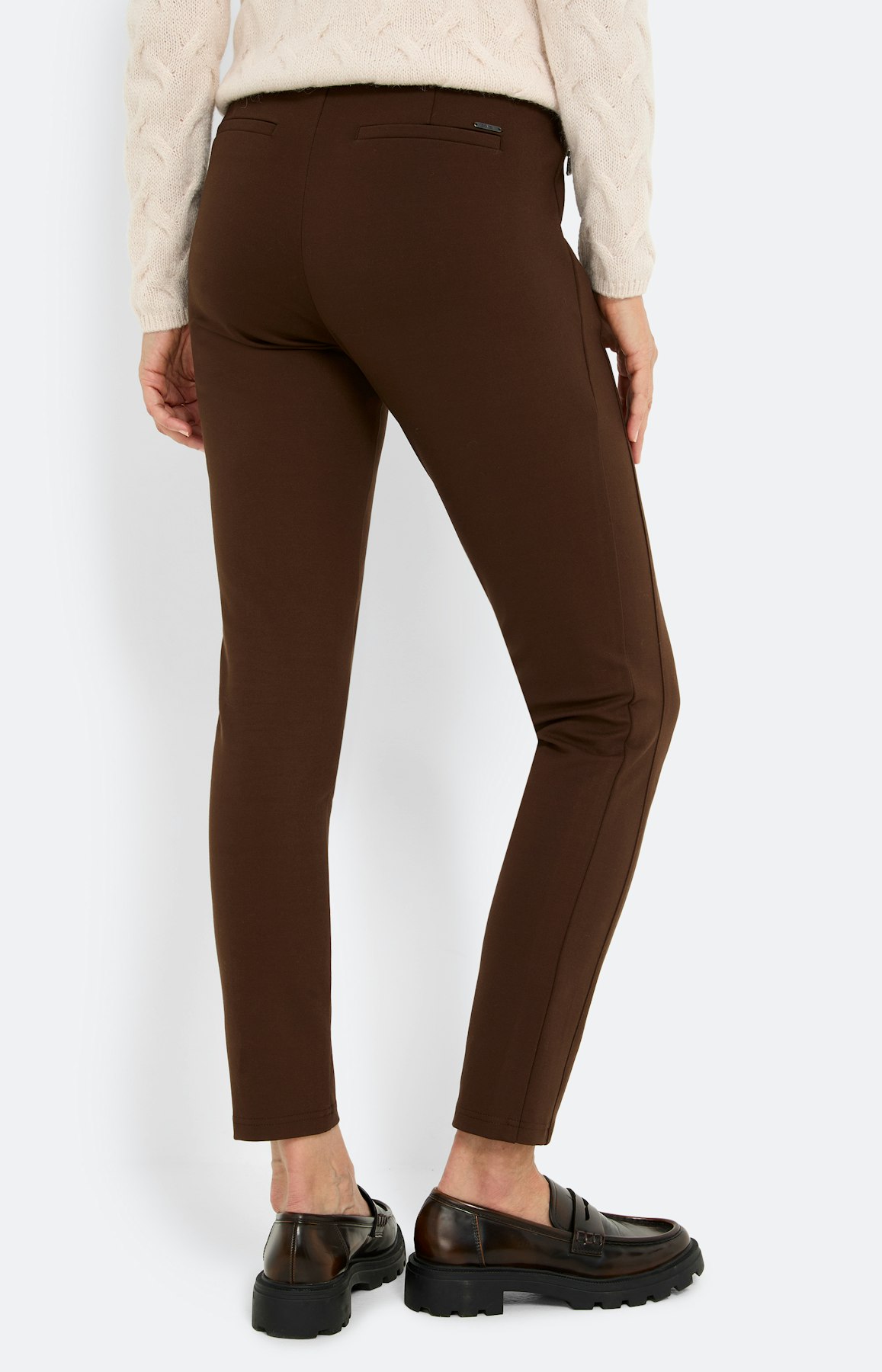 Broek met rijgkoord 30 inch, bruin