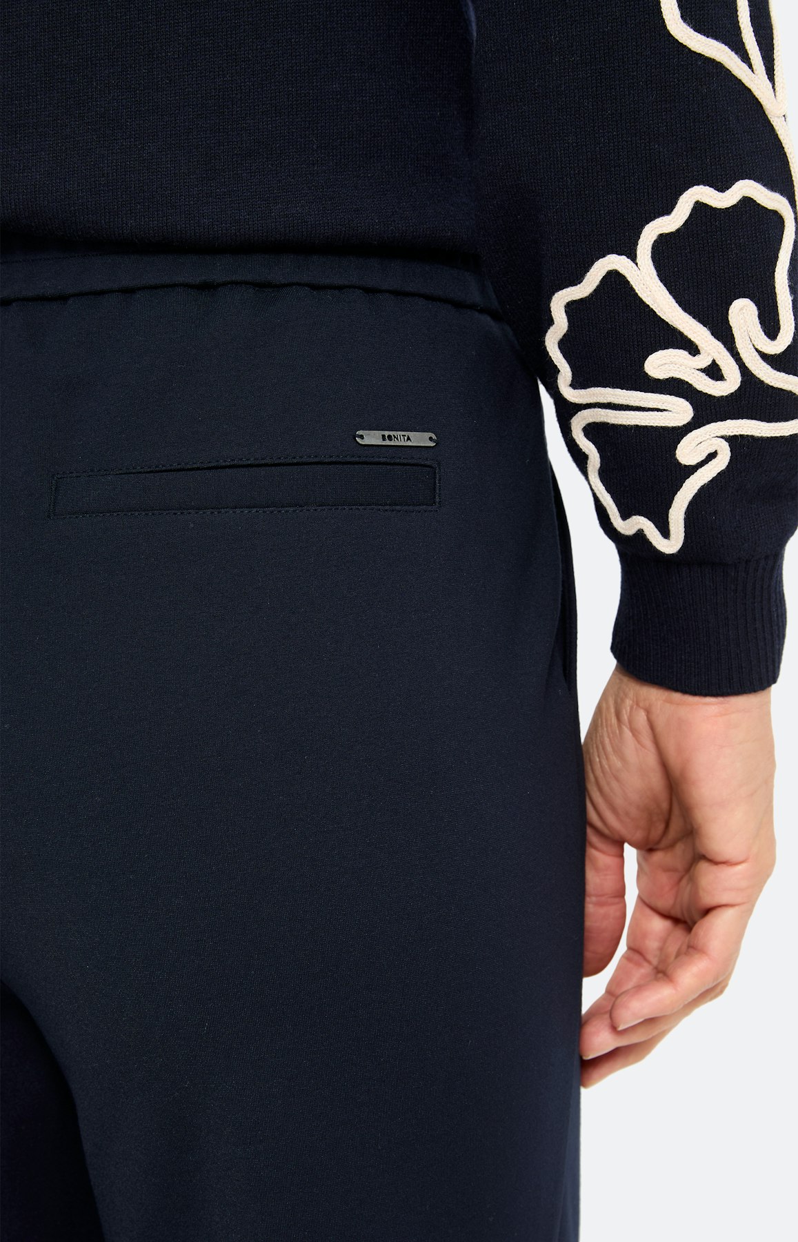 Marlene-broek 32 inch, marine