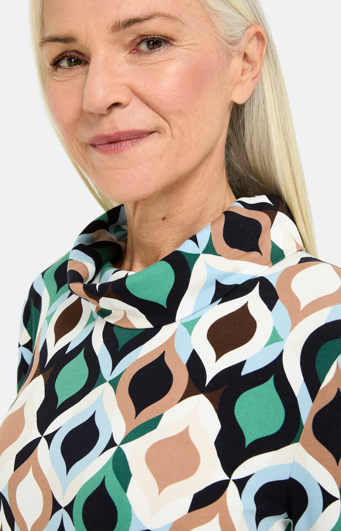 Shirt met kraag, gedessineerd