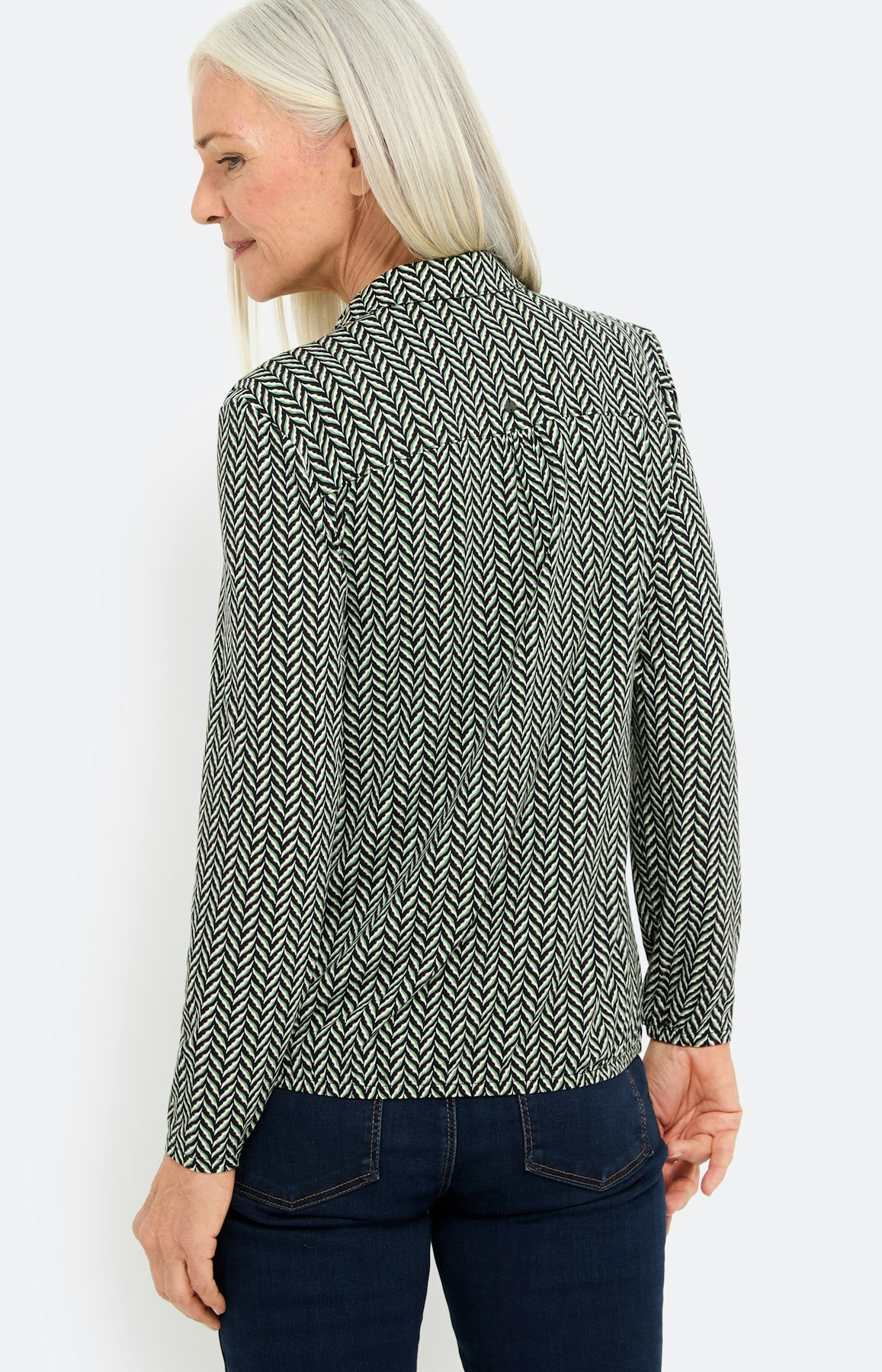 Poloshirt met all-over-print, marine