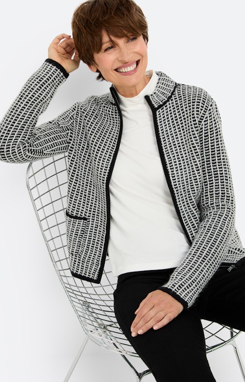 Vest met ruit-structuur, gedessineerd