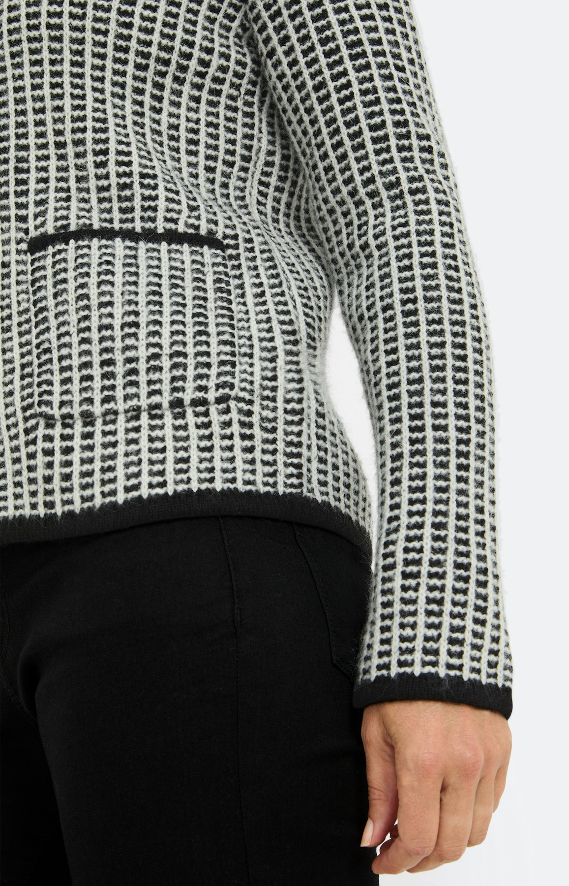 Vest met ruit-structuur, gedessineerd