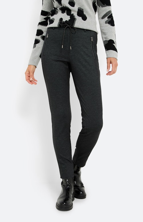 Broek met rijgkoord 30 inch, grijs