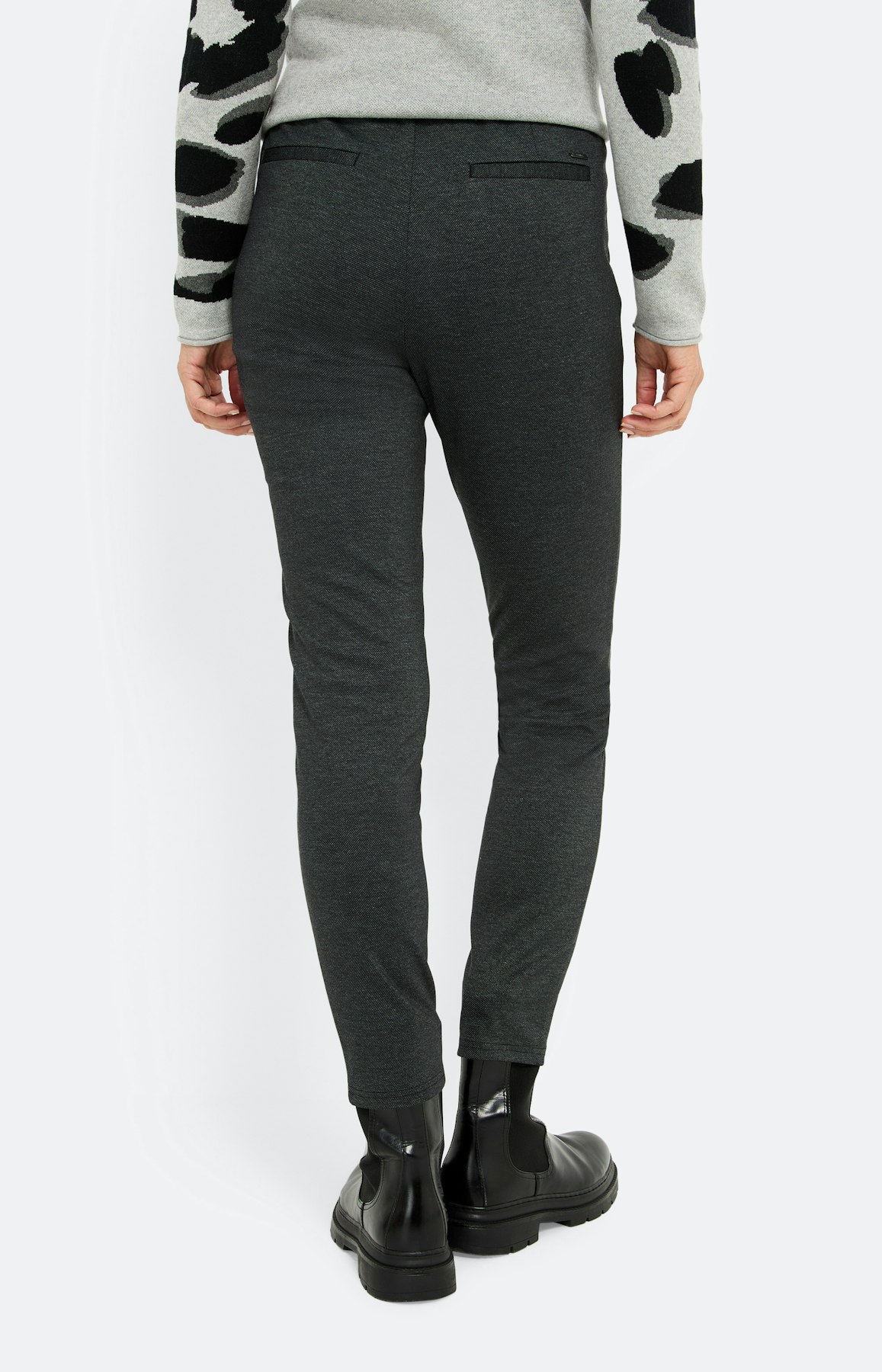 Broek met rijgkoord 30 inch, grijs