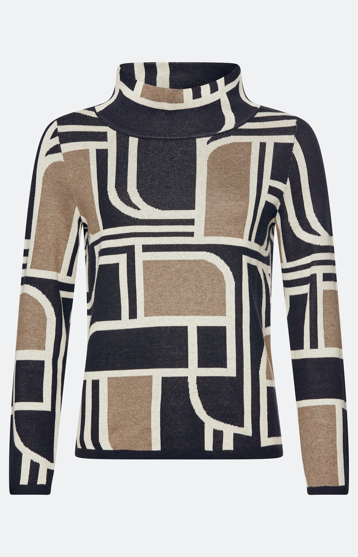 Trui met jacquardmotief, marine