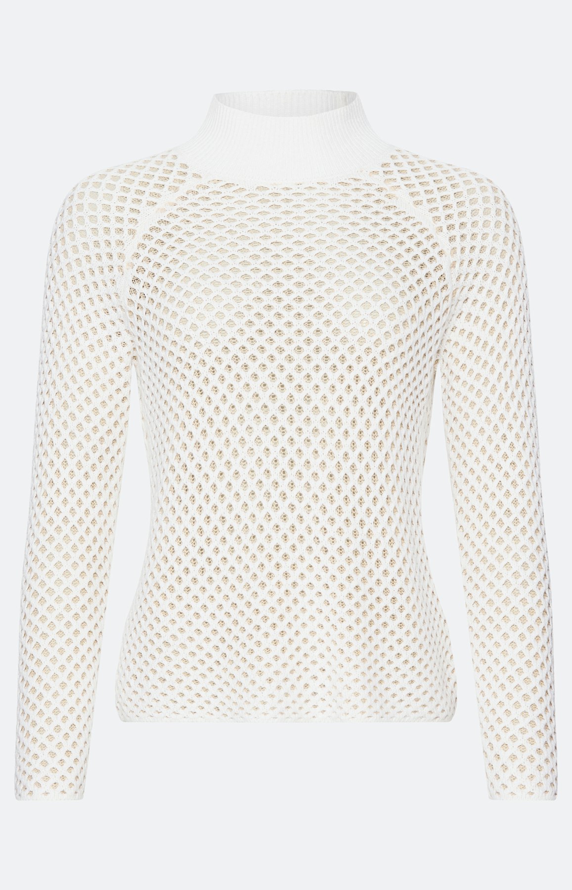 Pullover mit 3-D-Struktur, creme