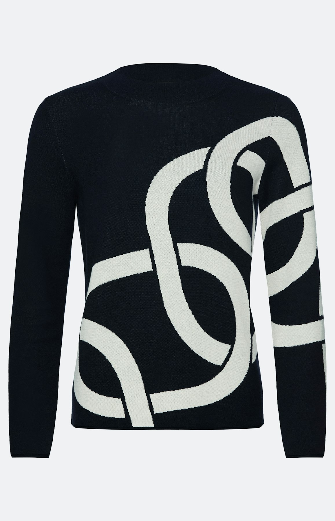 Trui met jacquardmotief, marine