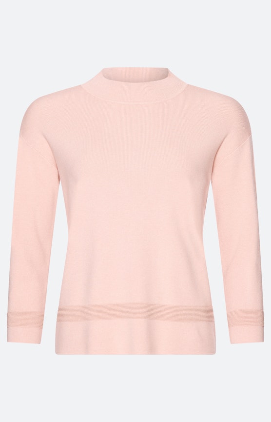 Trui met glittereffect, lichtroze