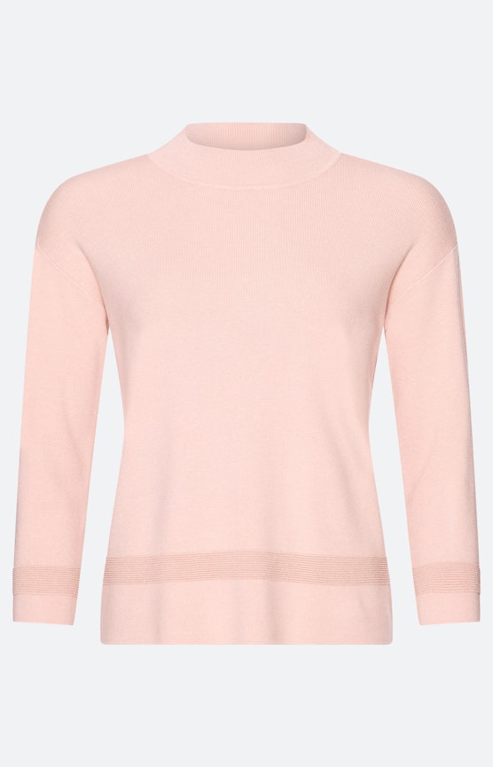 Trui met glittereffect, lichtroze