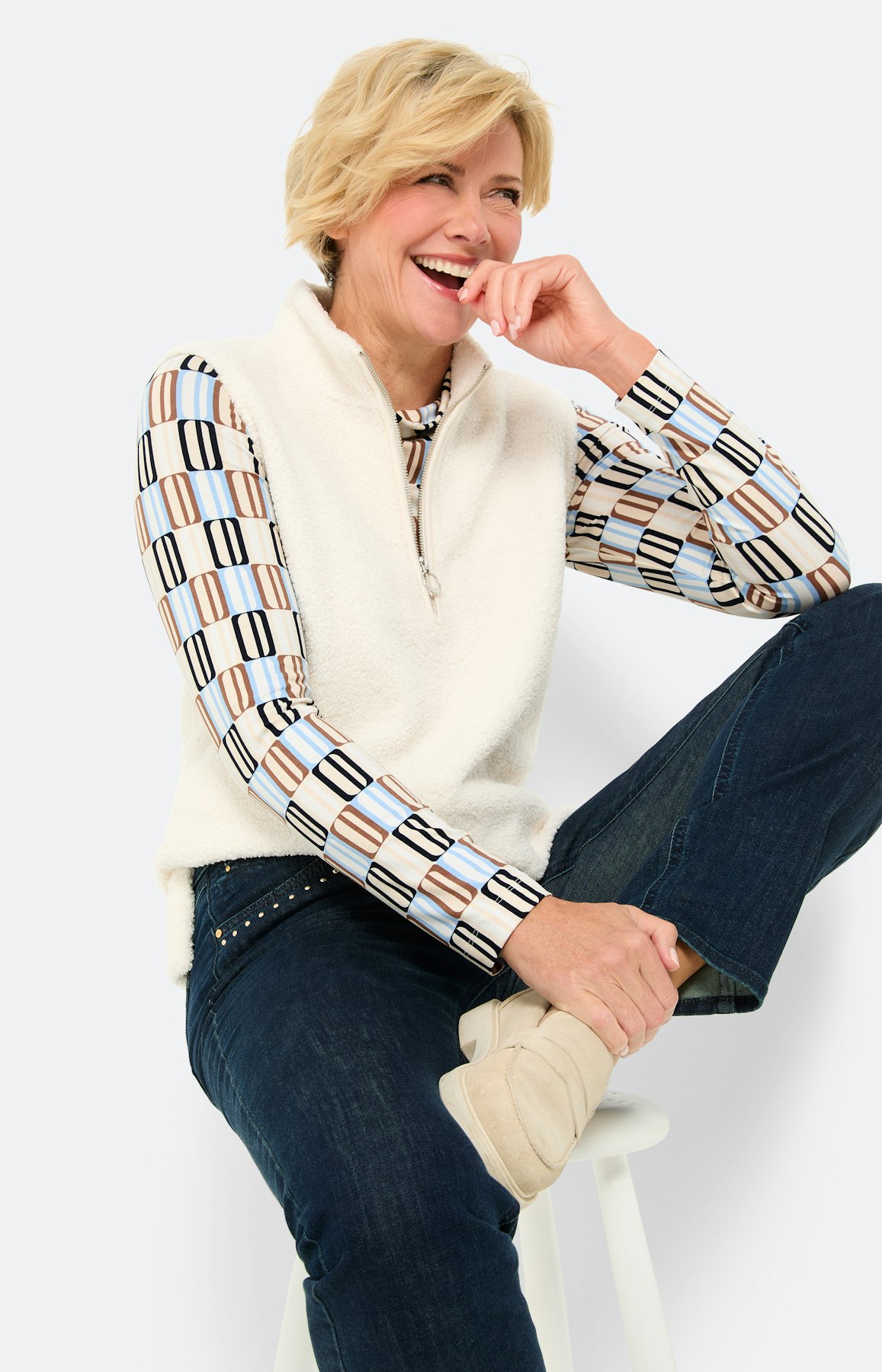 Jeans, straight fit 32 inch, donkerblauw