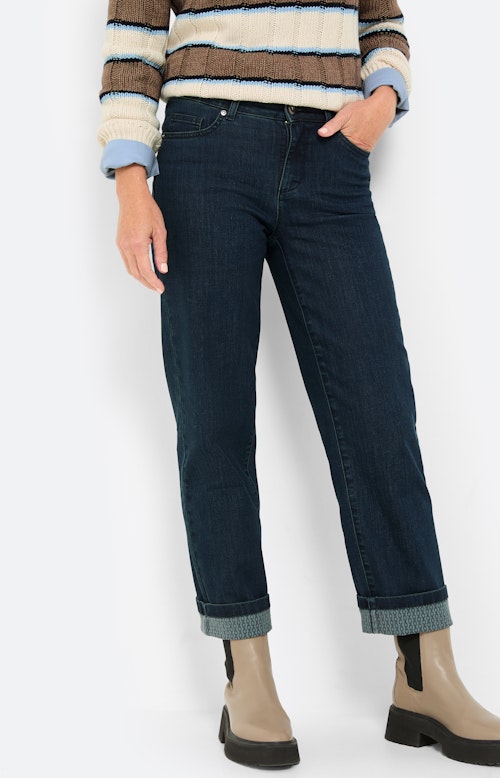 Jeans, wijde pijpen 30 inch, donkerblauw