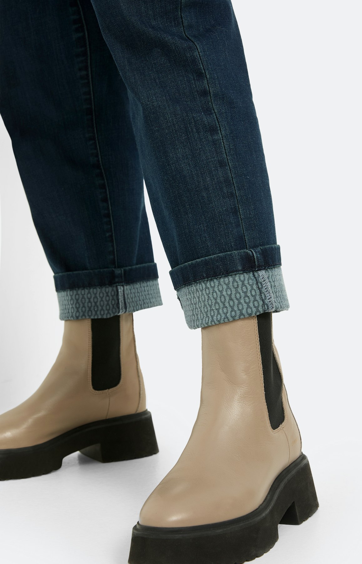 Jeans, wijde pijpen 30 inch, donkerblauw