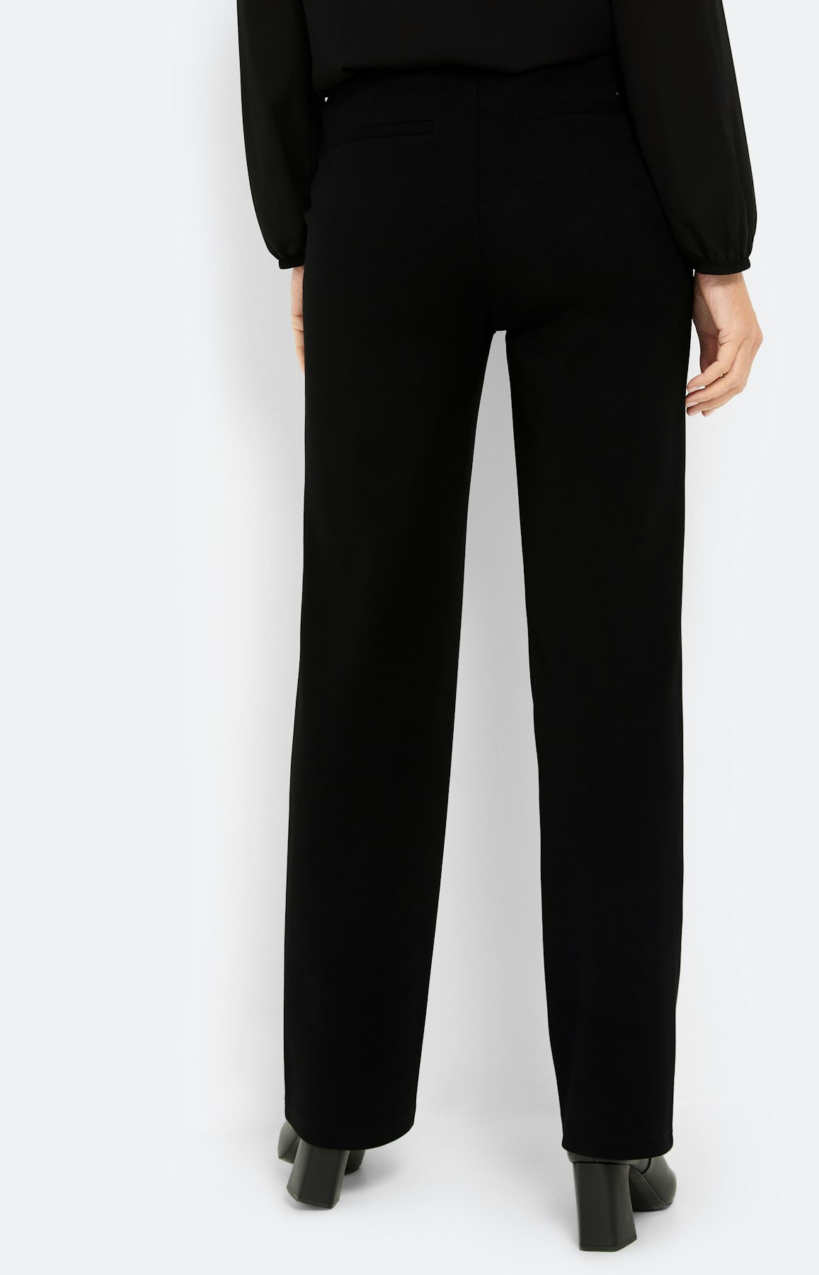 Marlene-broek 32 inch, zwart