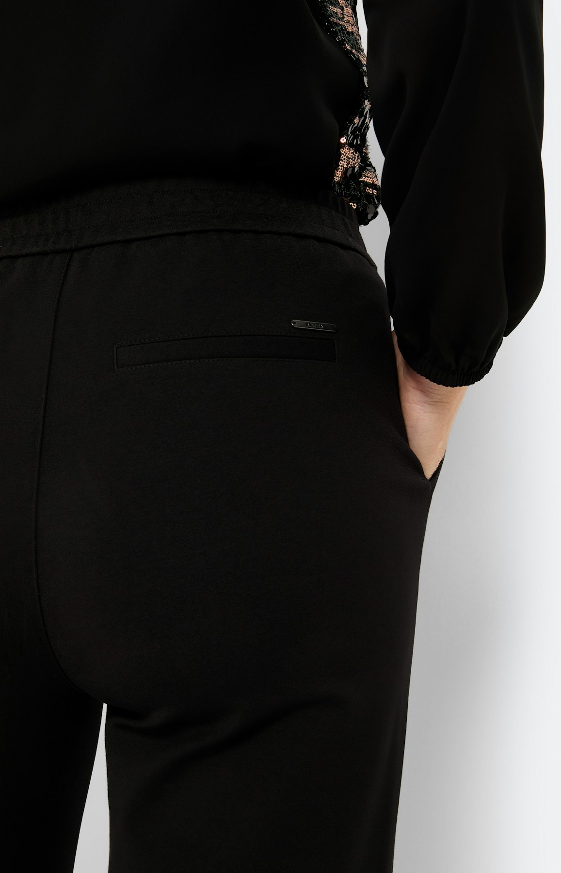 Marlene-broek 32 inch, zwart