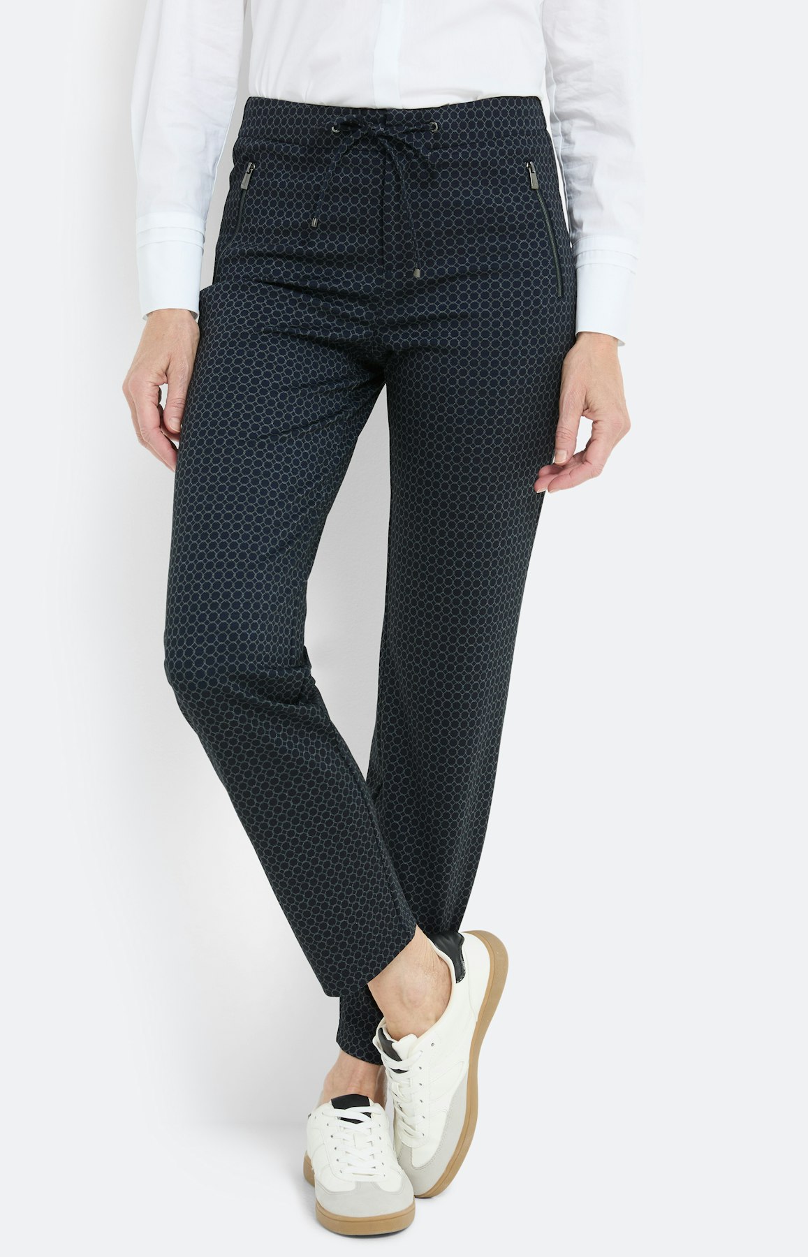 Jogpant mit Print 30Inch, marine