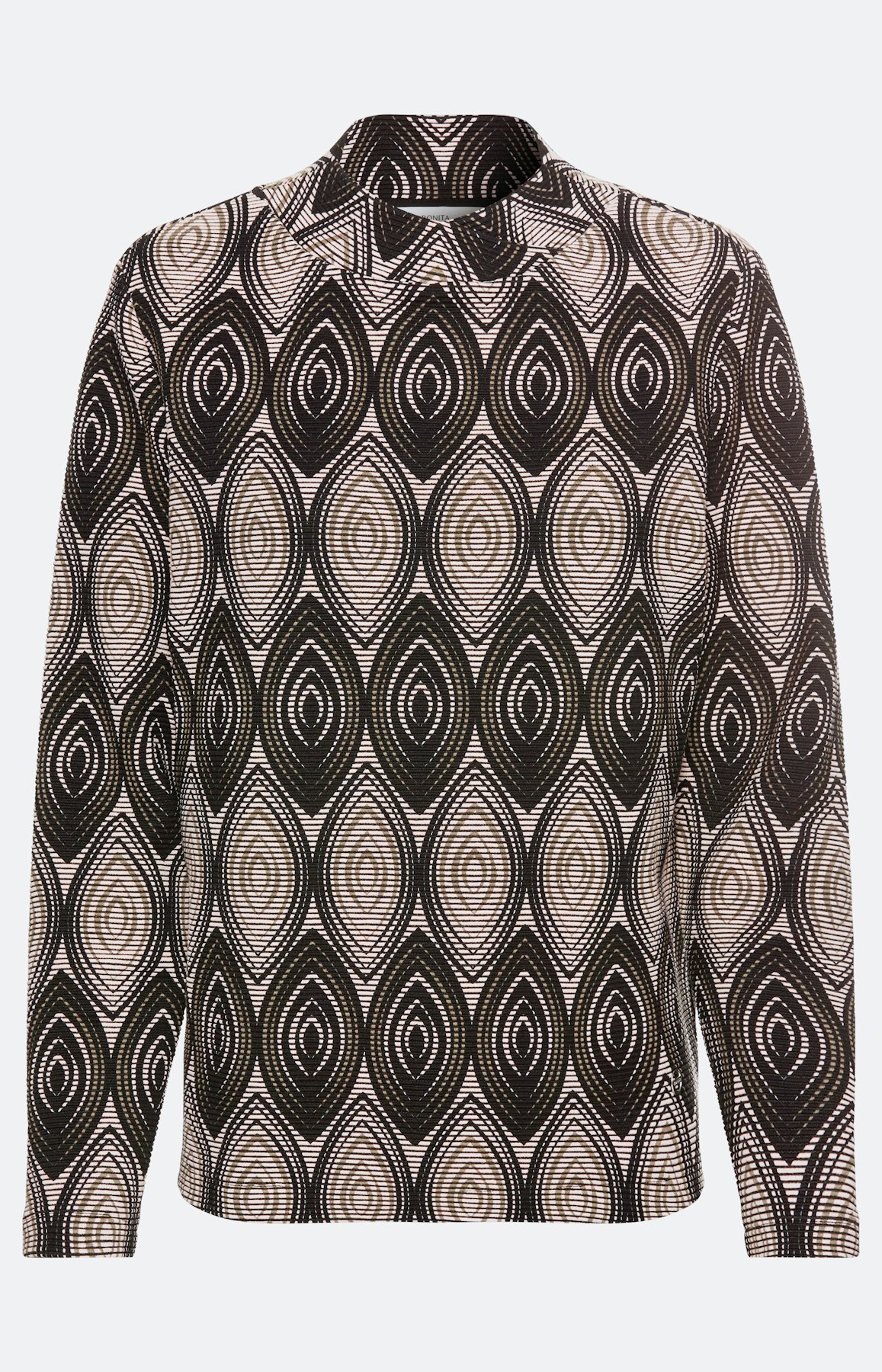 Sweatshirt met ribbelstructuur, roze