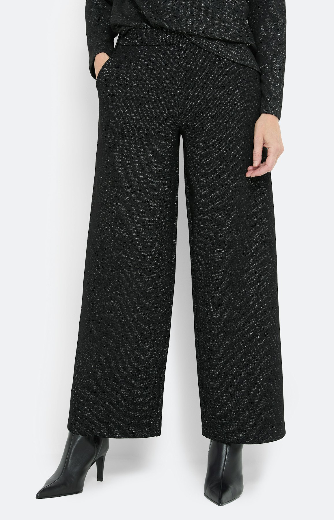 Culotte met glitter 30 inch, zwart