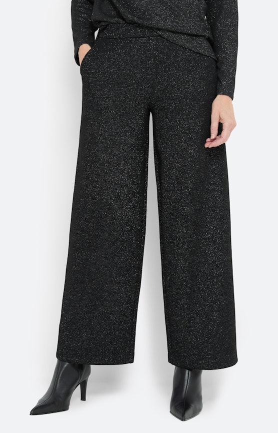 Culotte met glitter 30 inch, zwart