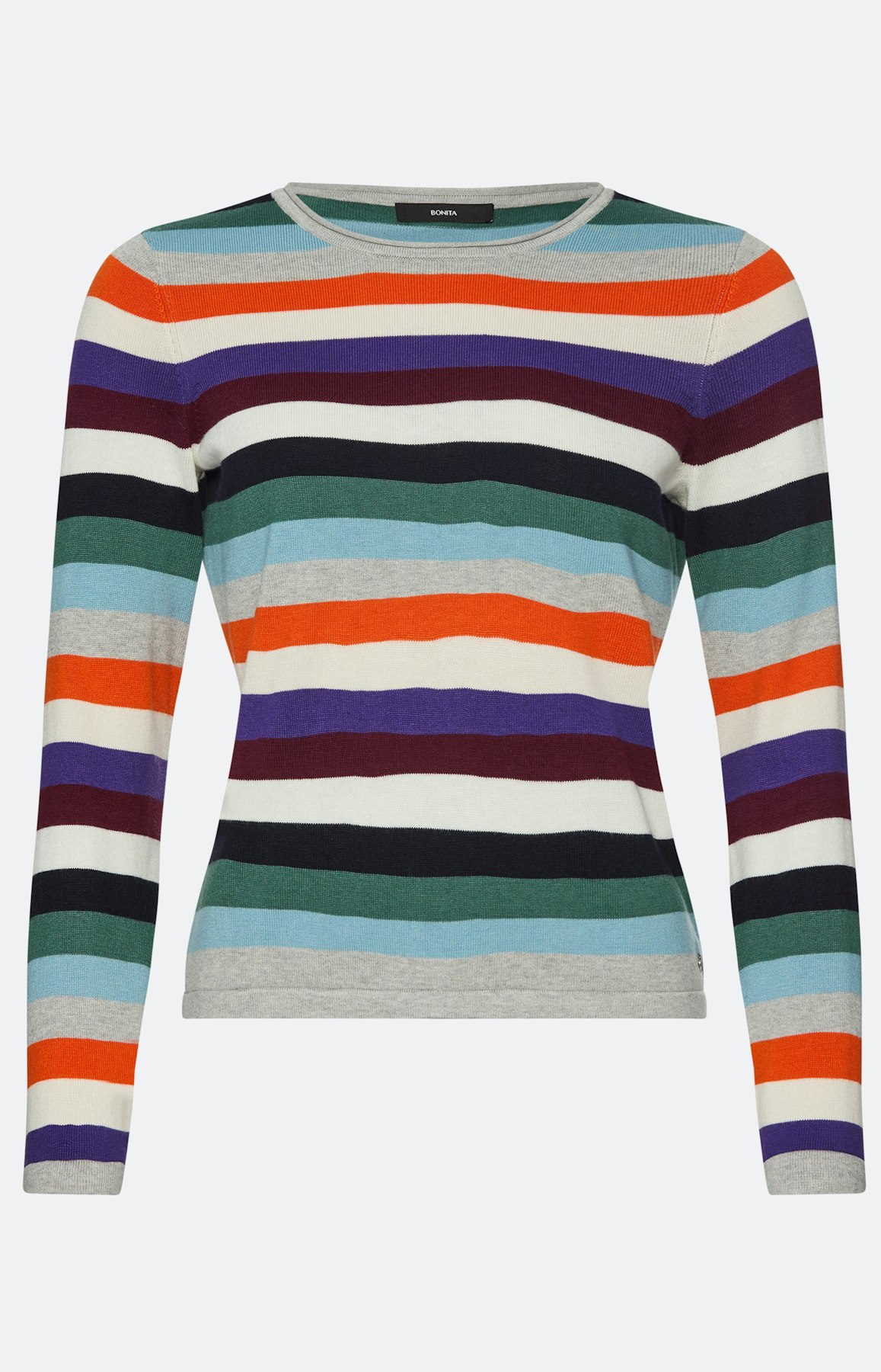 Gebreide trui met strepen, multicolour