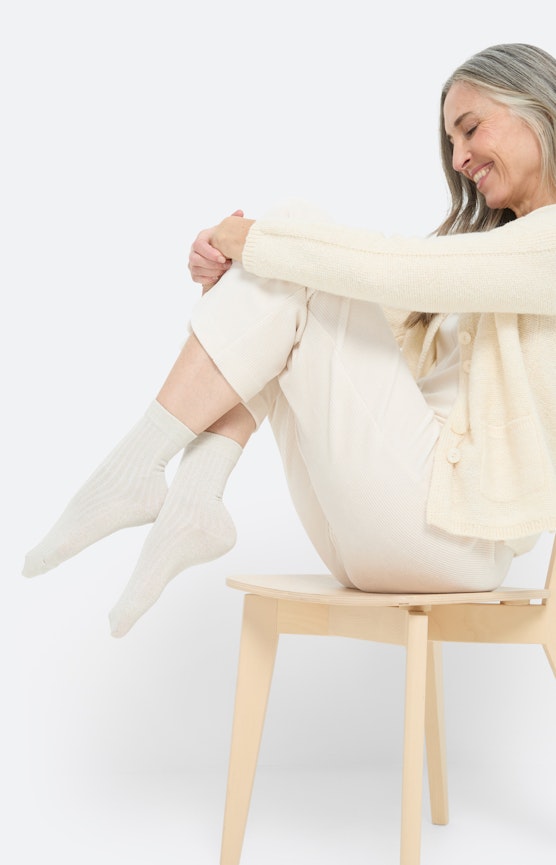 Socken im 3er-Set, glitzer